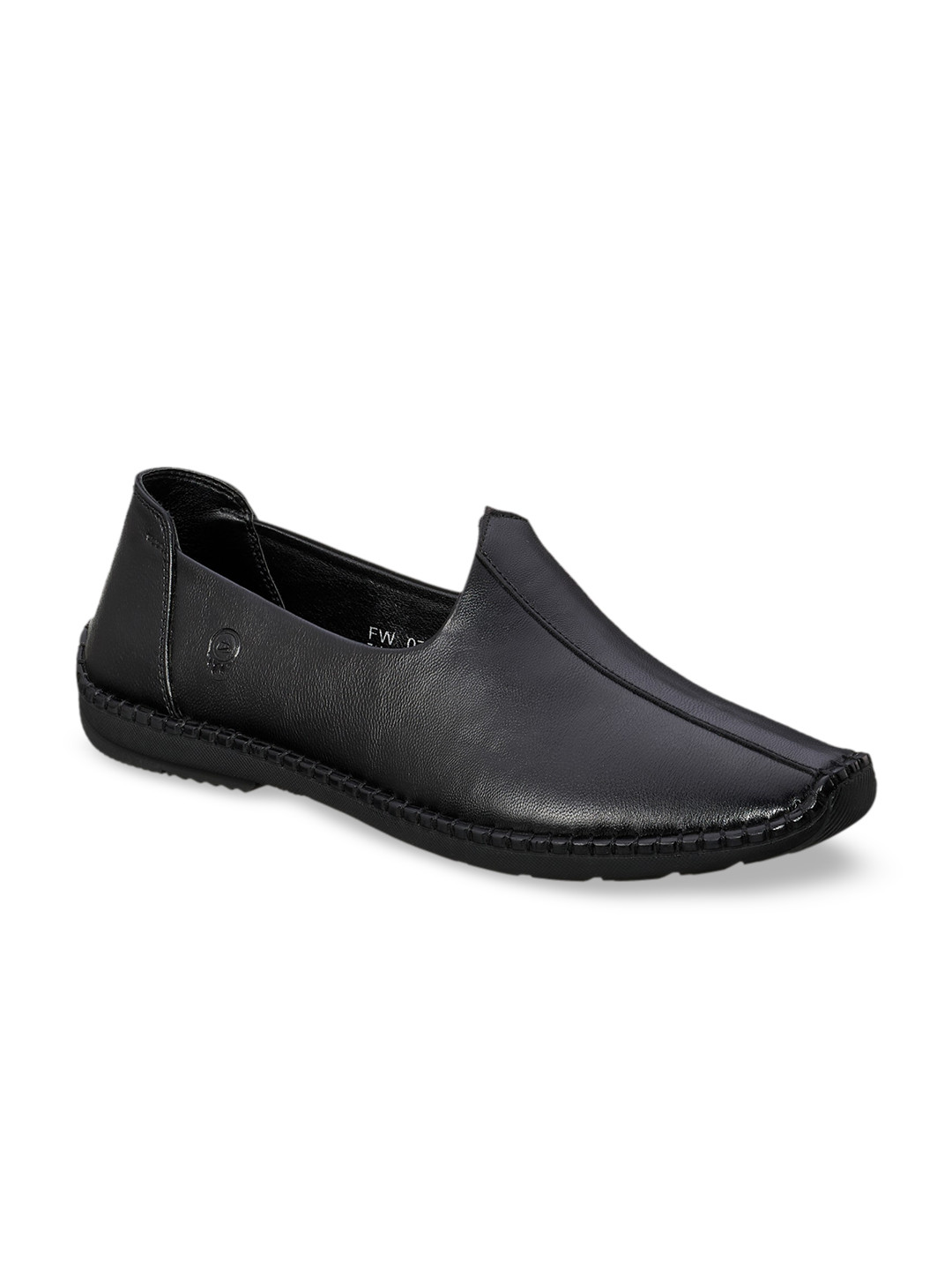 Duke Men Black Solid Loafers