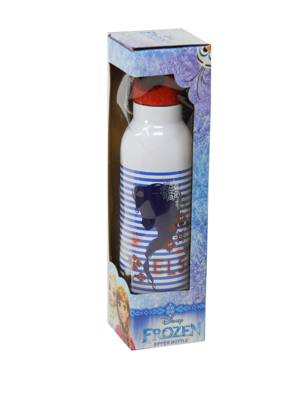 Disney Frozen White Cartoon Characters Stainless Steel Double Wall Vacuum Flask - 600ml