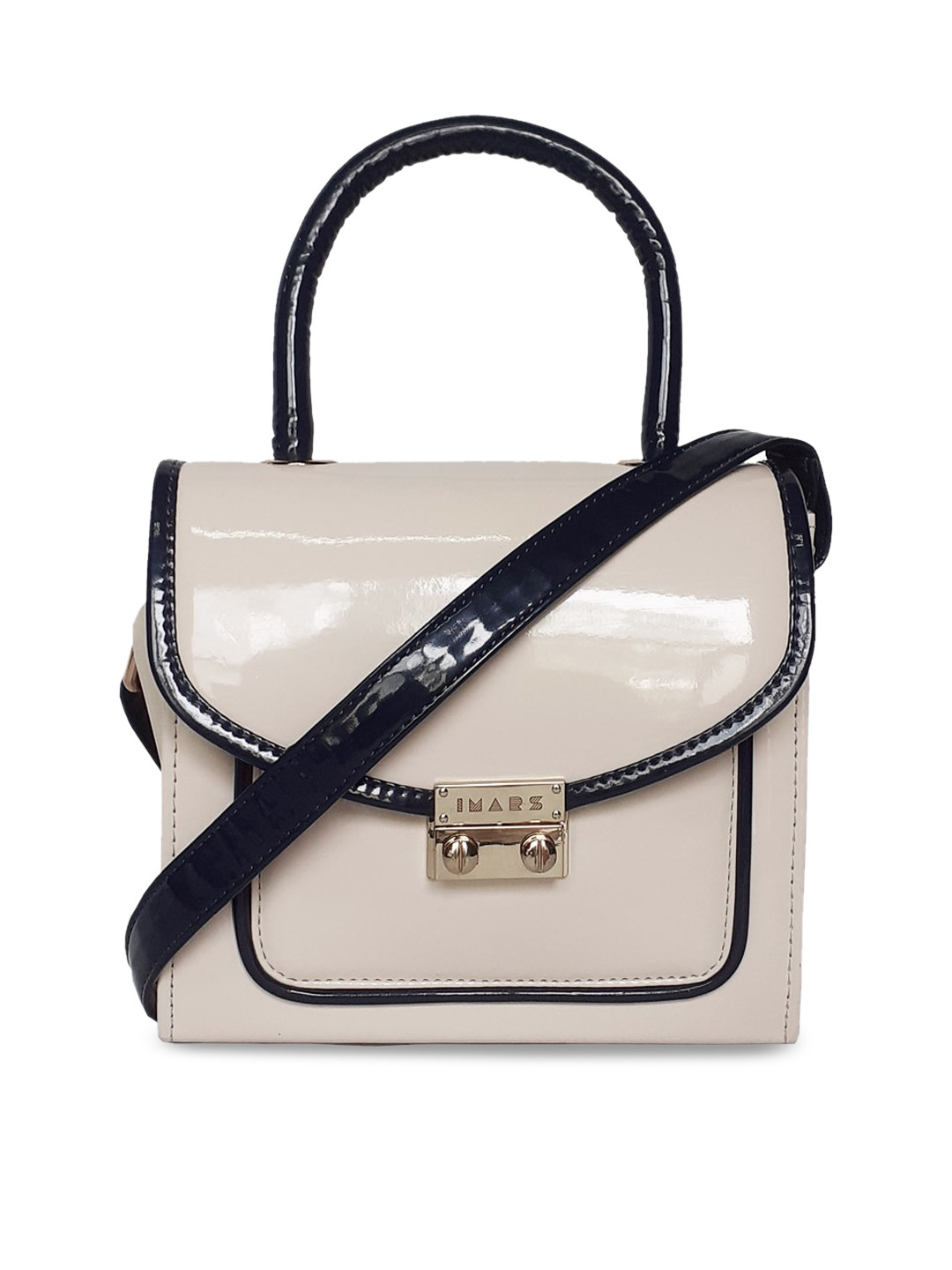 IMARS Off White Structured Satchel