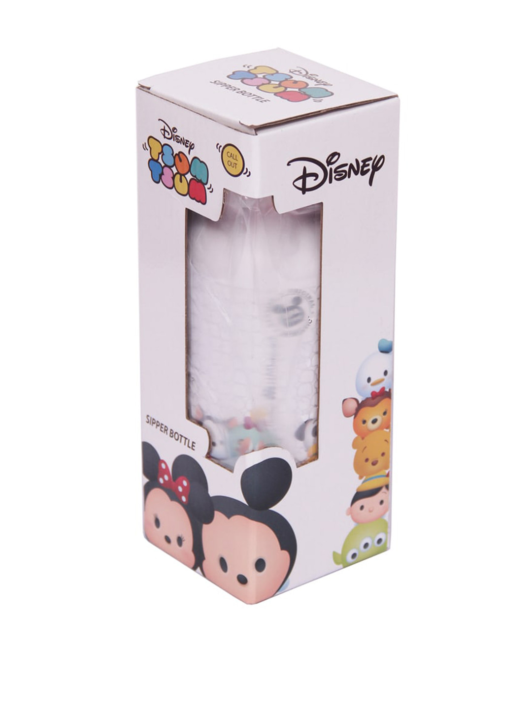 Disney White Cartoon Characters Aluminium Spill Proof Sipper - 600ml