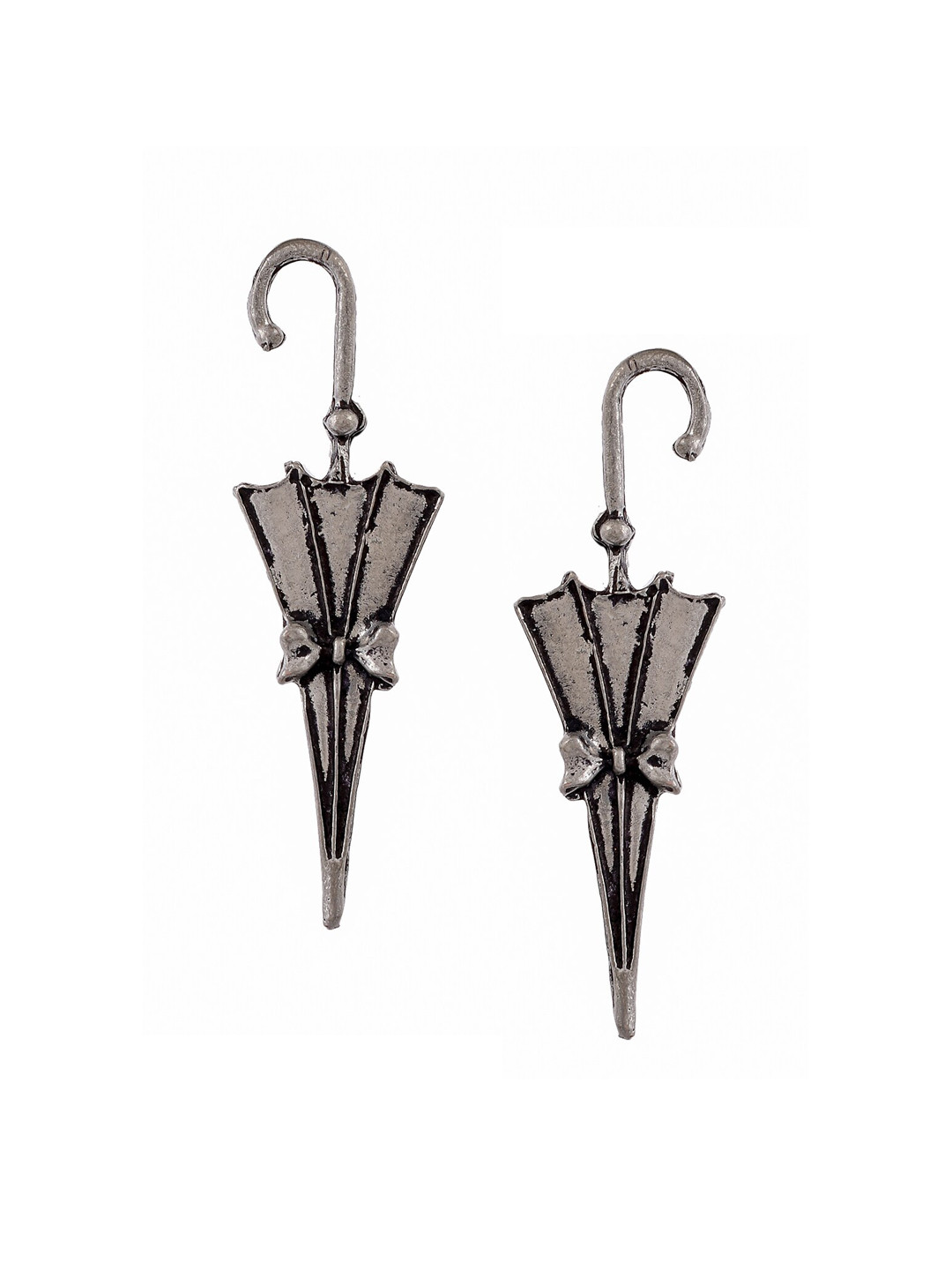 Silvermerc Designs Silver Quirky Drop Earrings