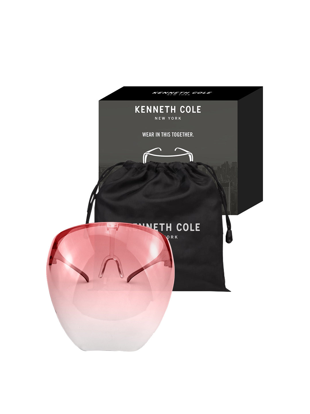 Kenneth Cole Kids Pink & Transparent Solid Goggle Style Face Shield