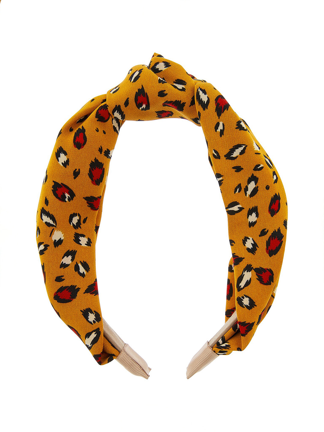 Accessorize London Women Leopard Printed Wide Knotted Hair Band