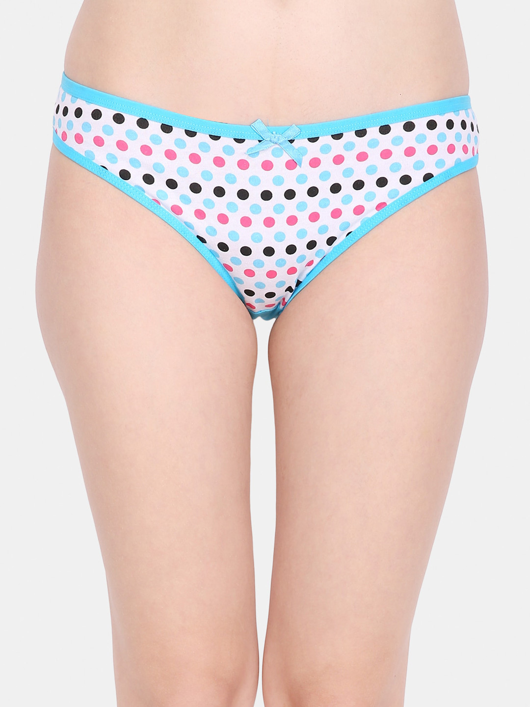 Ms.Lingies Women Multicoloured Polka Dolts Printed Thong Brief Z06-87311S