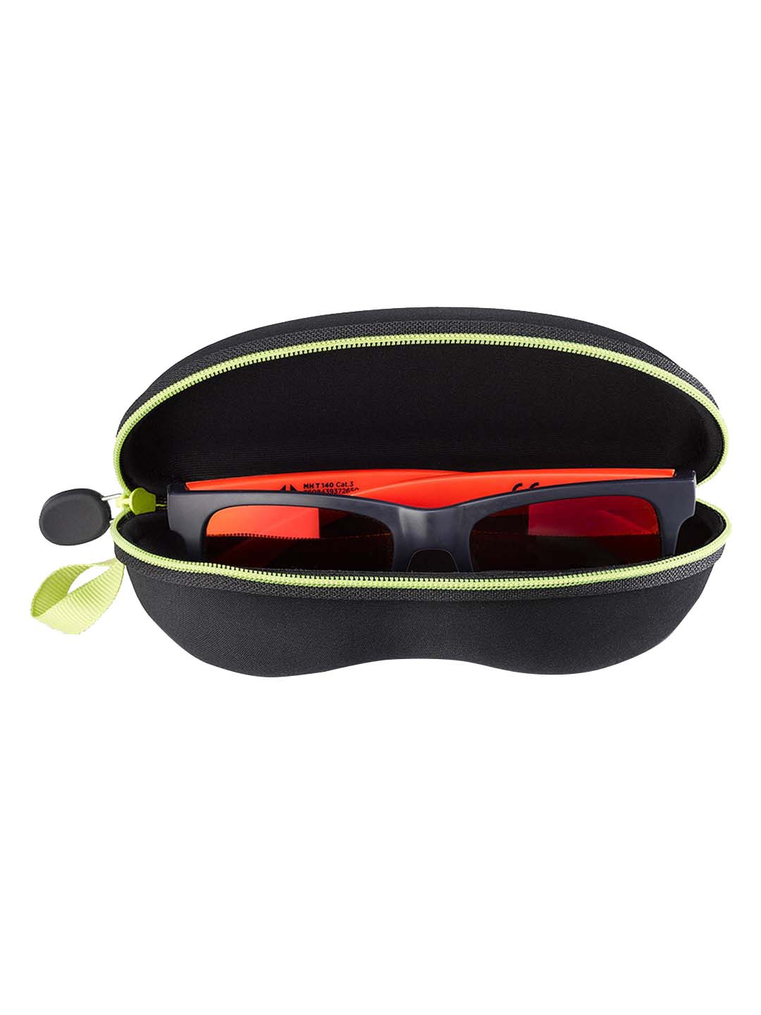 Decathlon Quechua Kids Black & Green Solid Rigid Sunglasses Case