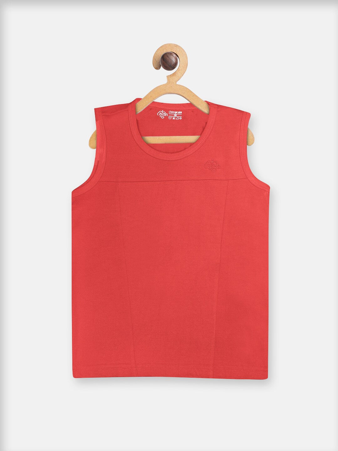 CHIMPRALA Boys Peach T-shirt