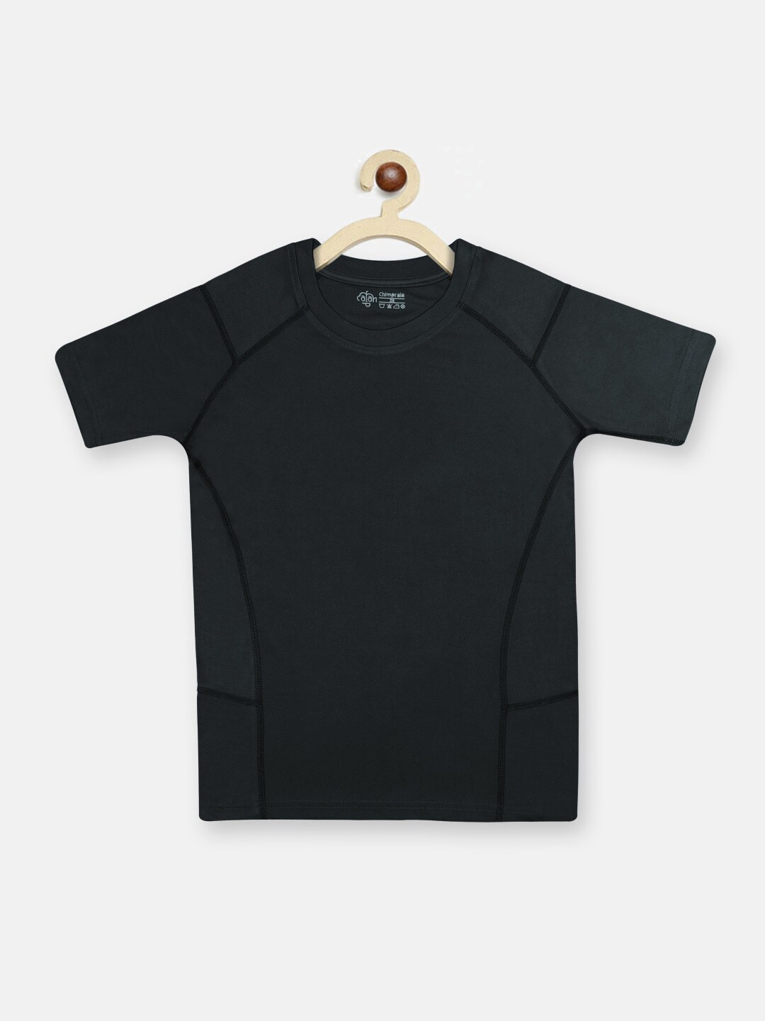 CHIMPRALA Boys Charcoal Outdoor T-shirt