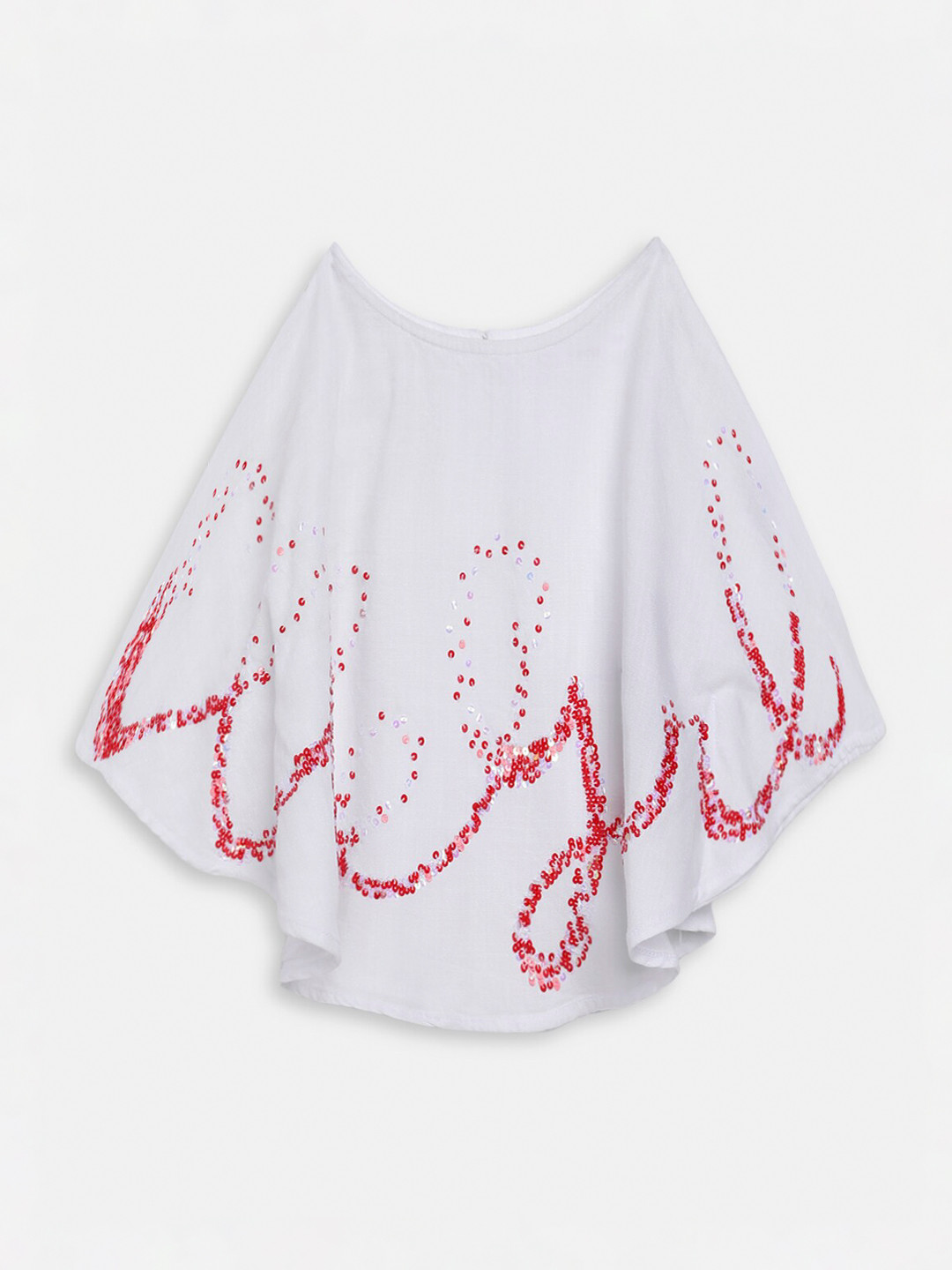 ELLE Kids White Cape Top