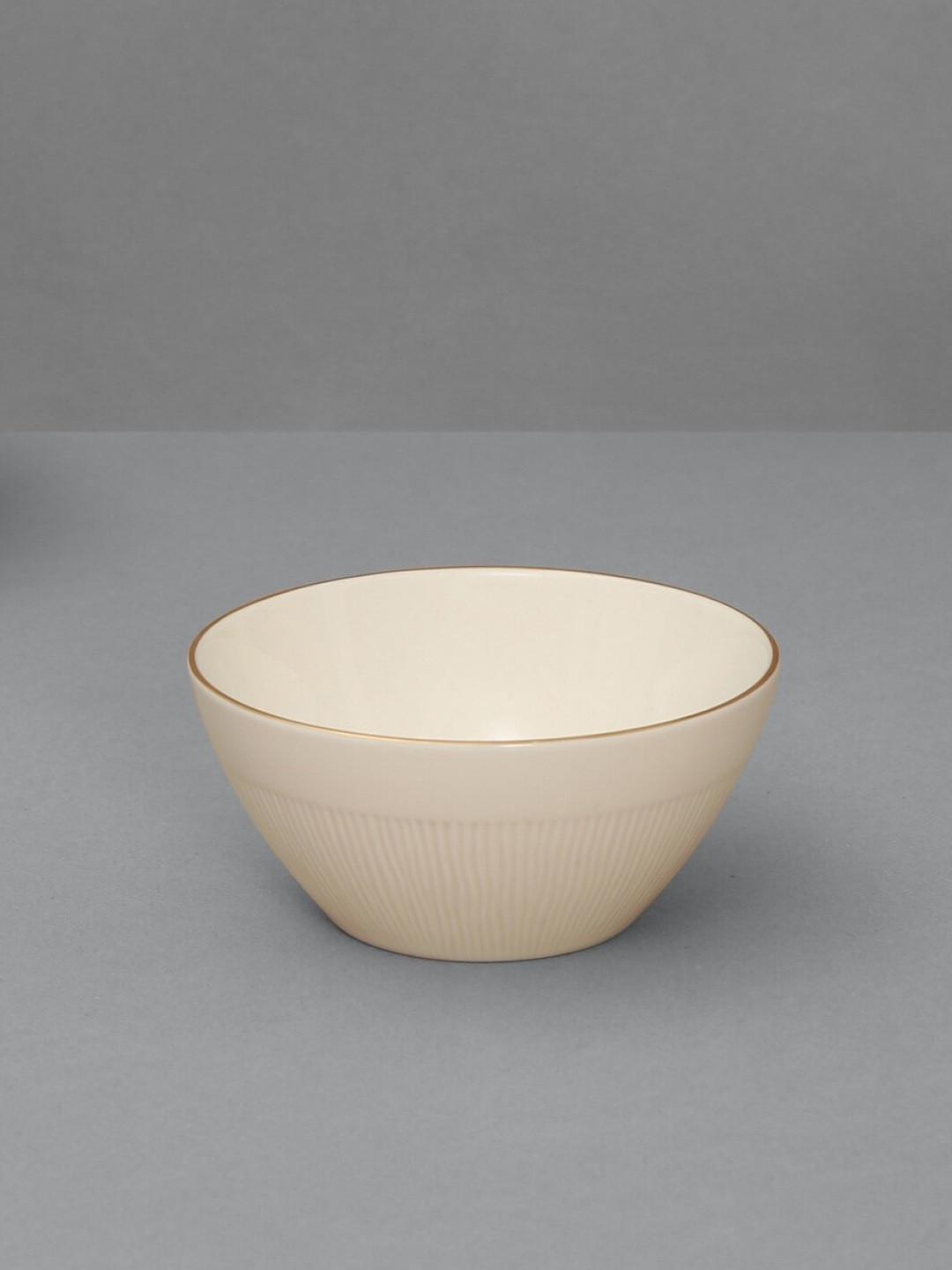 Home Centre Beige Solid Altius Neo Silk Salad Bowl