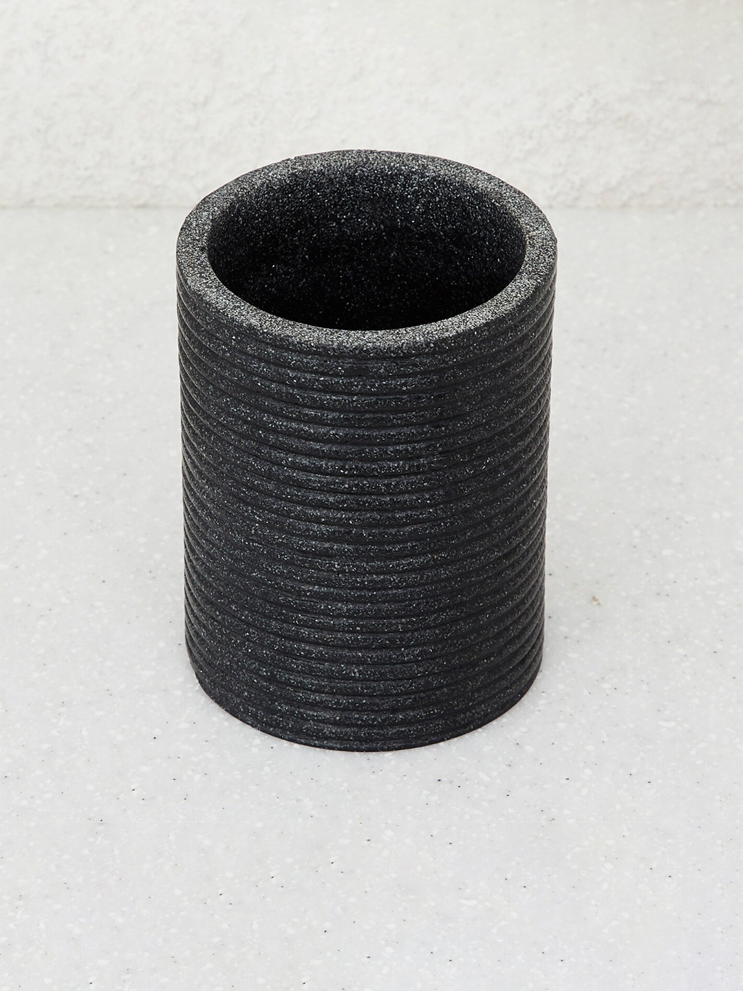 Home Centre Black Poly Resin Tumbler