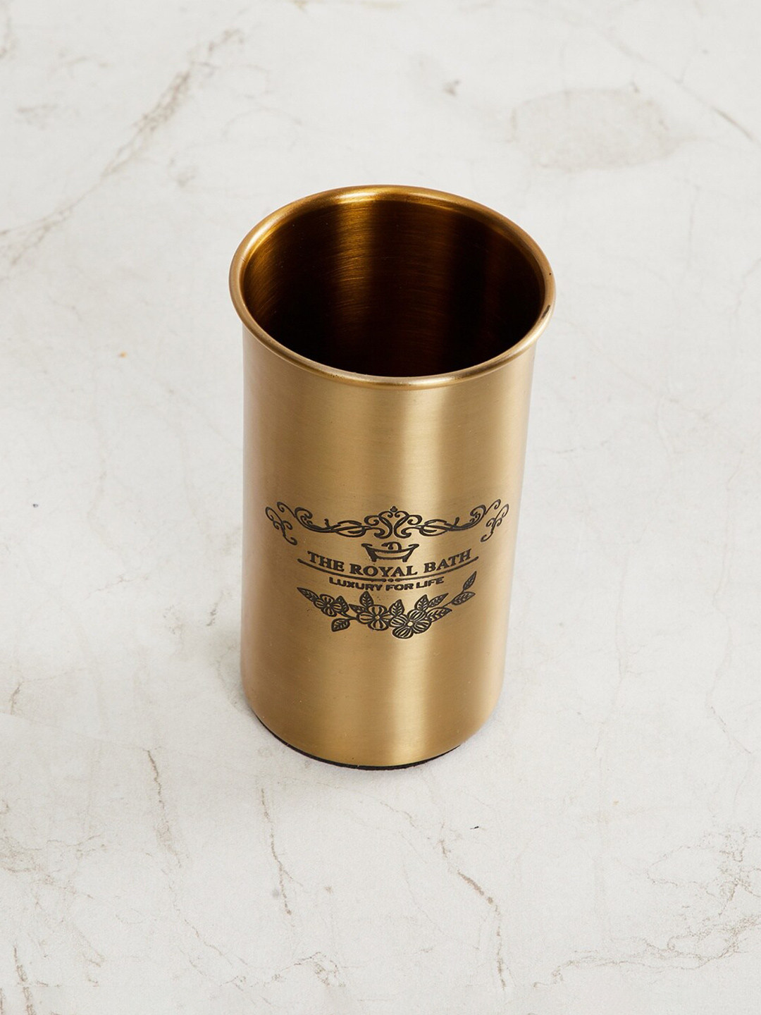 Home Centre Gold-Toned Hamilton Royal Printed Stainless Steel Cup
