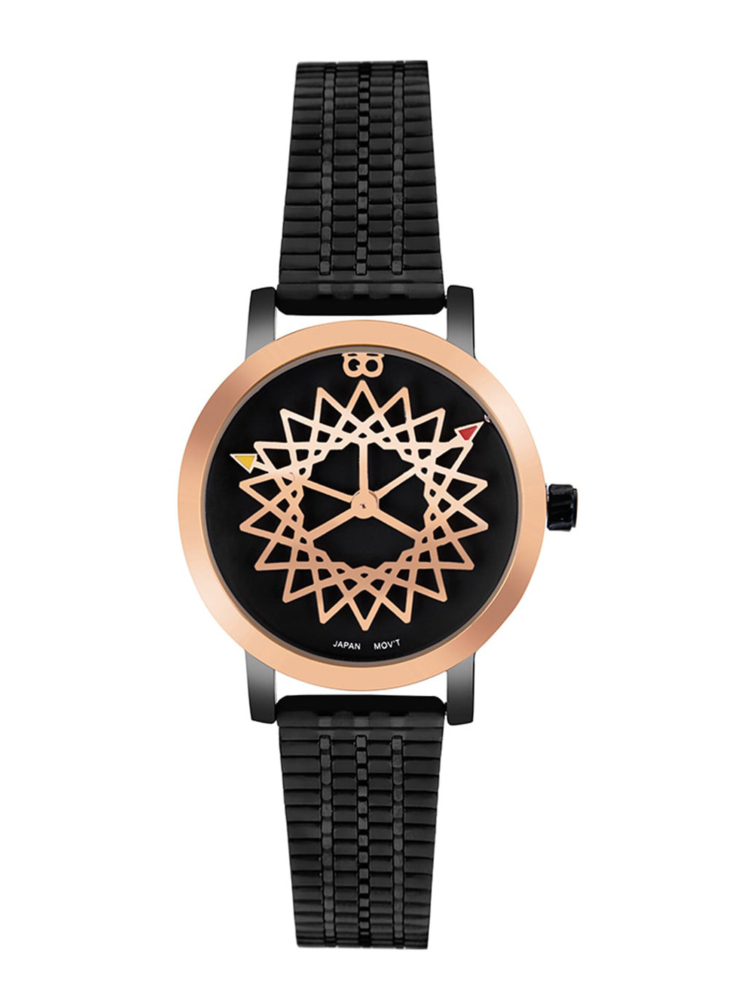 GIO COLLECTION Women Black Printed Dial & Black Straps Analogue Watch G3020-11