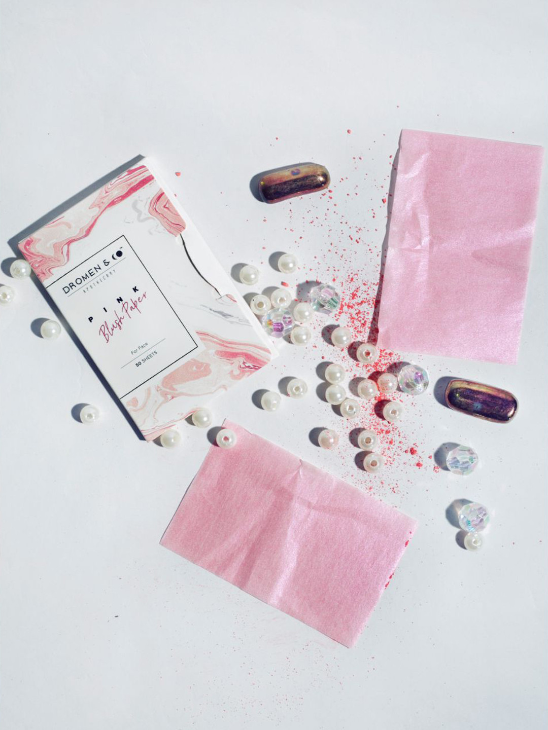 DROMEN & CO 50 Sheets Pink Blush Paper