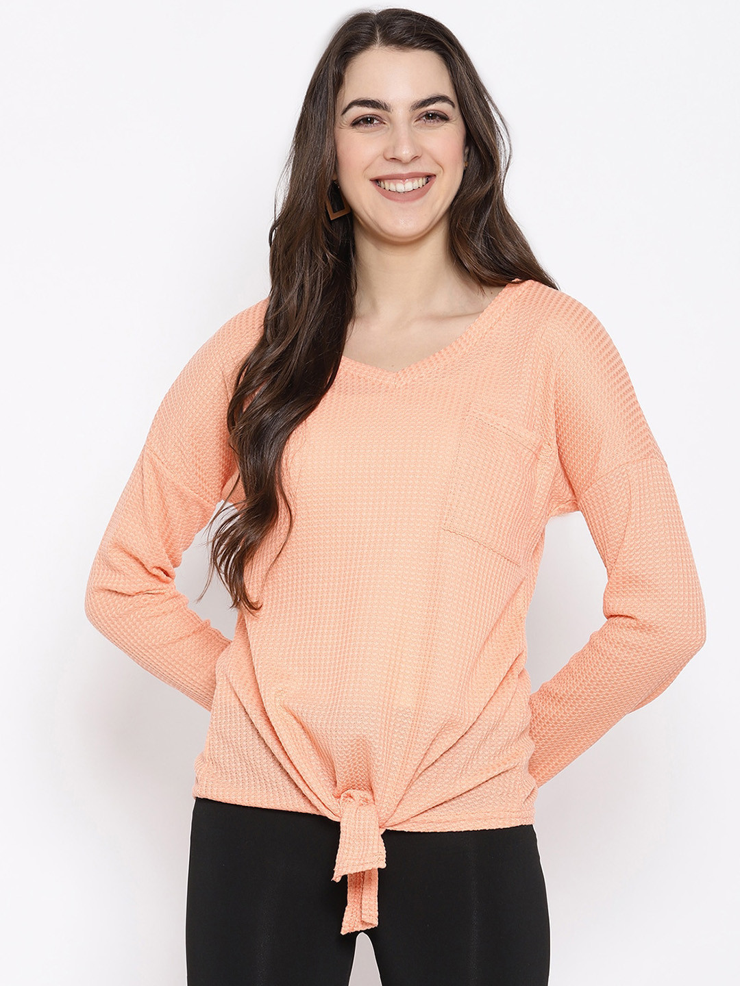 iki chic Orange Regular Top