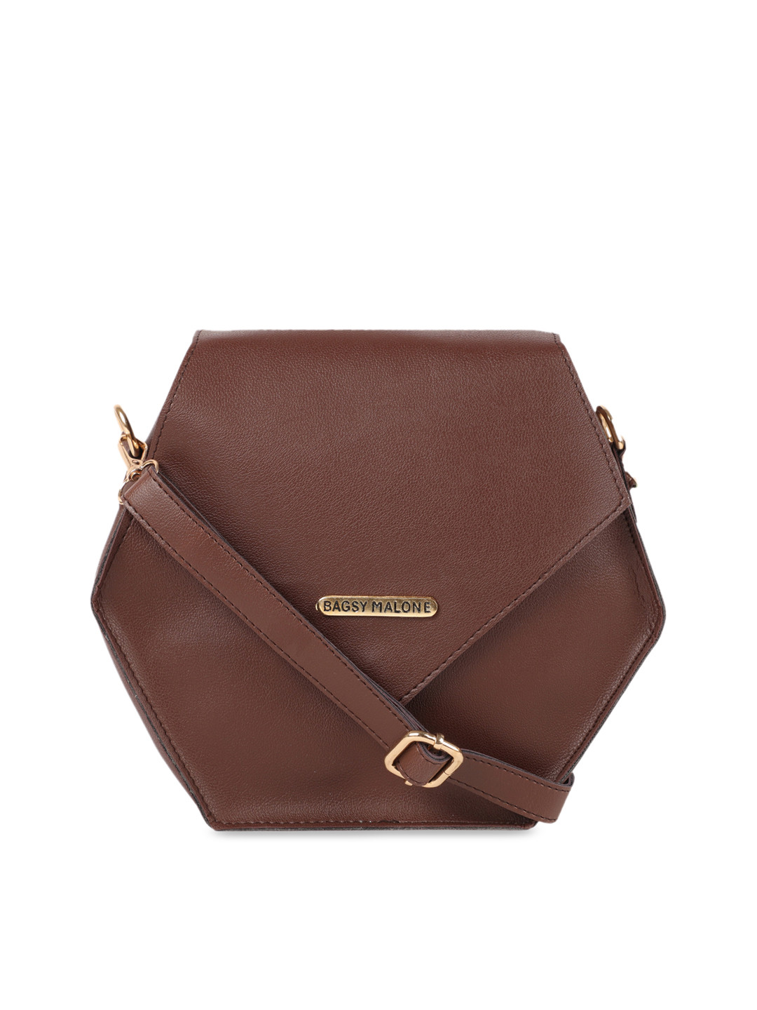 Bagsy Malone Roasted Brown Solid Sling Bag