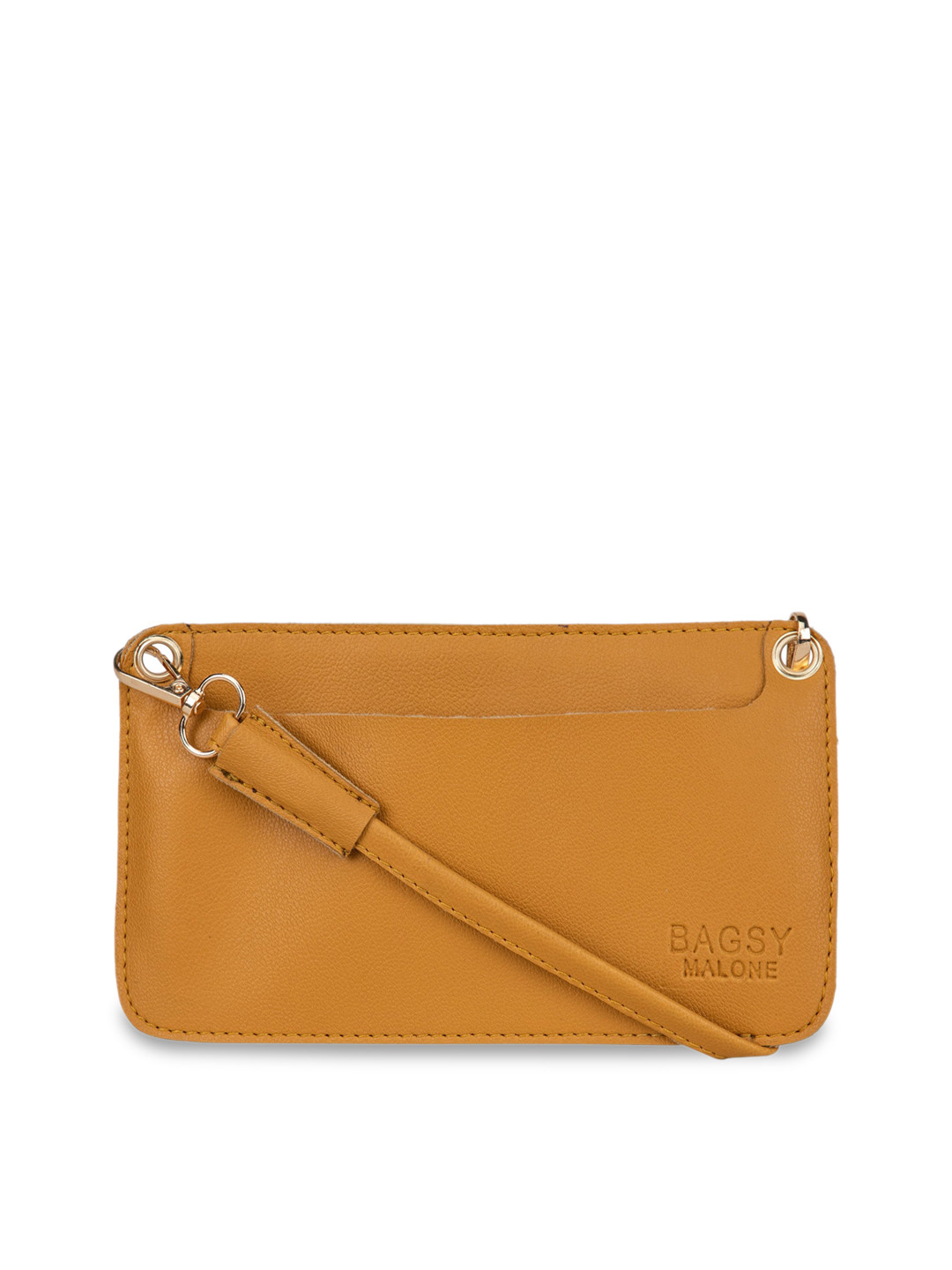 Bagsy Malone Walnut Brown Solid Mobile Sling Bag