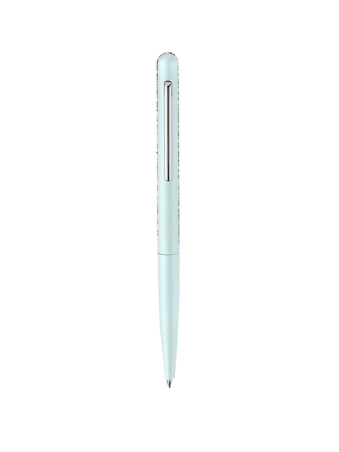 SWAROVSKI Silver-Toned & Green Crystal-Studded Ballpoint Pen