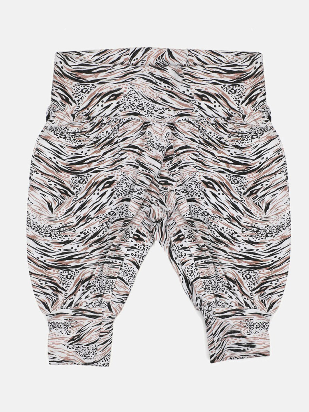 Softsens Girls Black & White Animal Printed Bamboo Bottoms