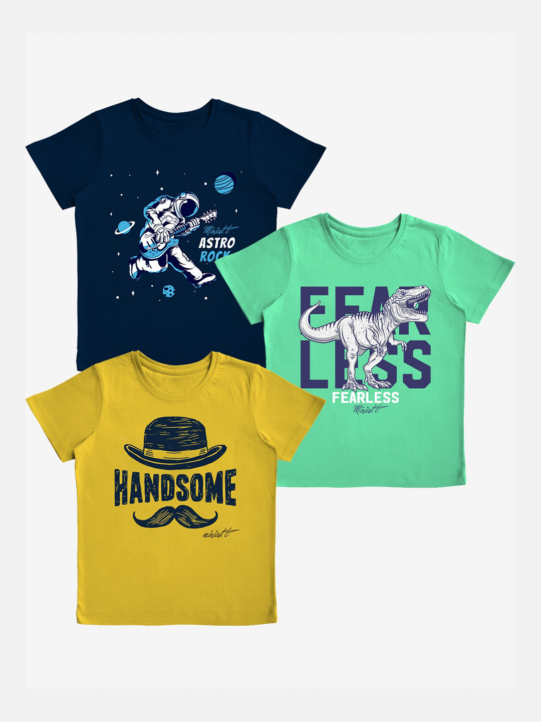 x2o Unisex Kids  vy Blue Typography   Printed Applique T-shirt