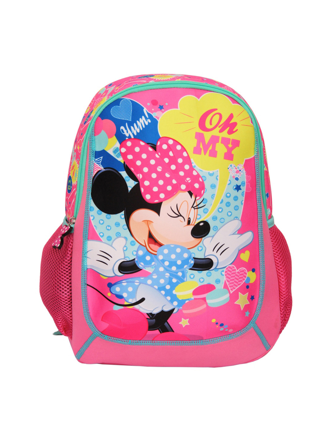 Disney Girls Pink & Blue Minnie Mouse Graphic Backpack