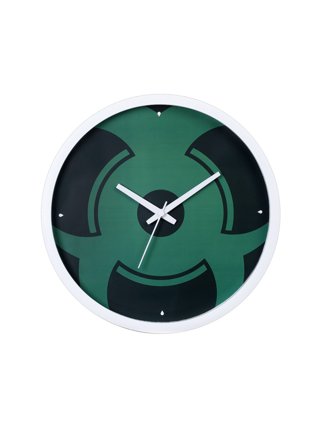 Bodh Design Green & Navy Blue Printed Contemporary Wall Clock