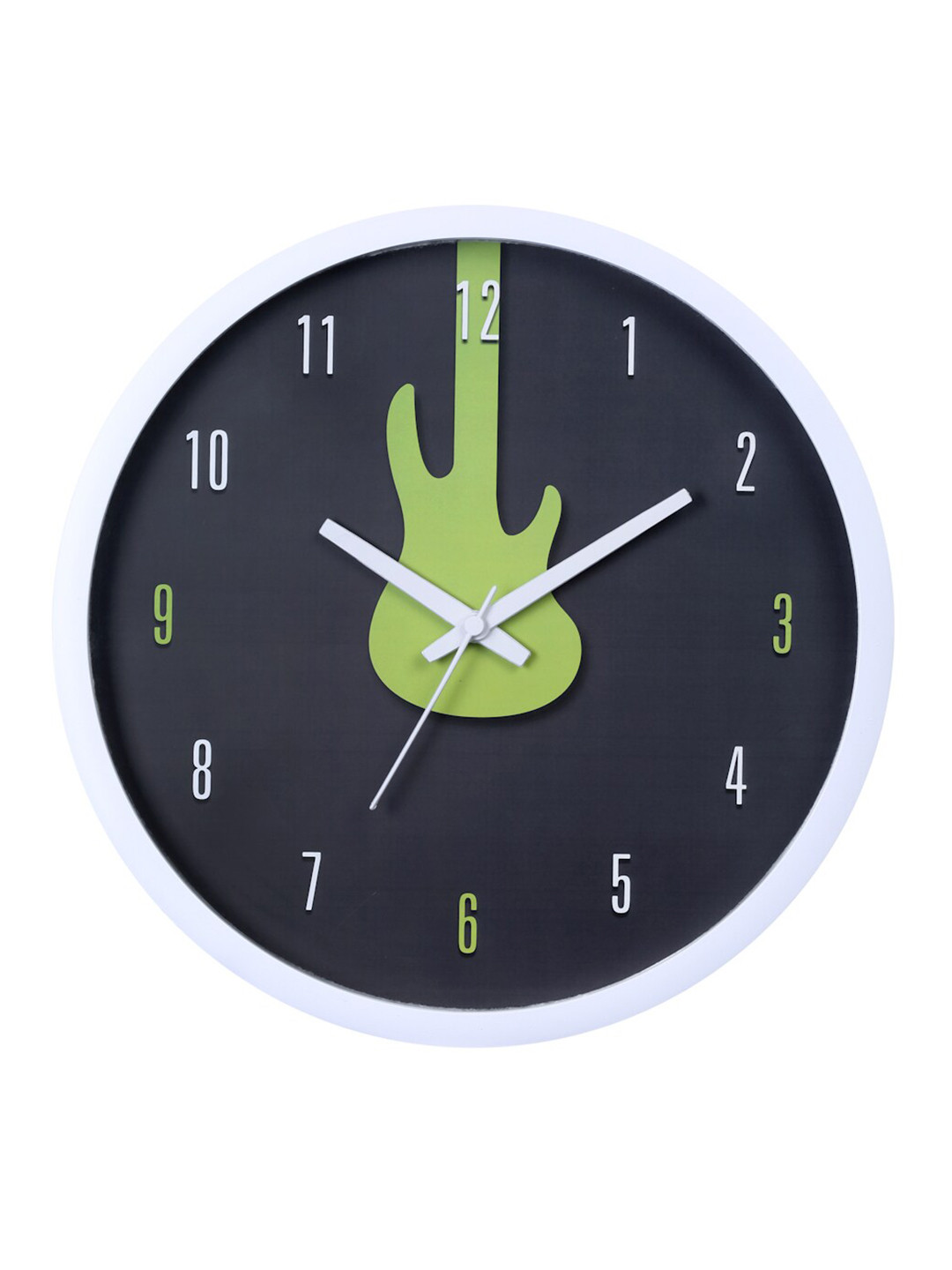 Bodh Design Olive & Black Printed Contemporary Wall Clock