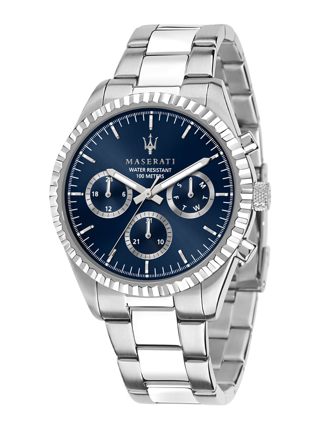 Maserati Men Blue Bracelet Style Straps Analogue Watch R8853100022