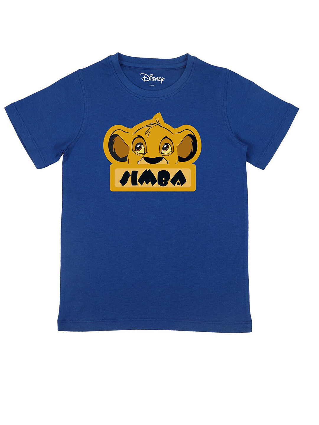 Disney by Wear Your Mind Boys Blue Lion King  Printed Pure Cotton T-shirt