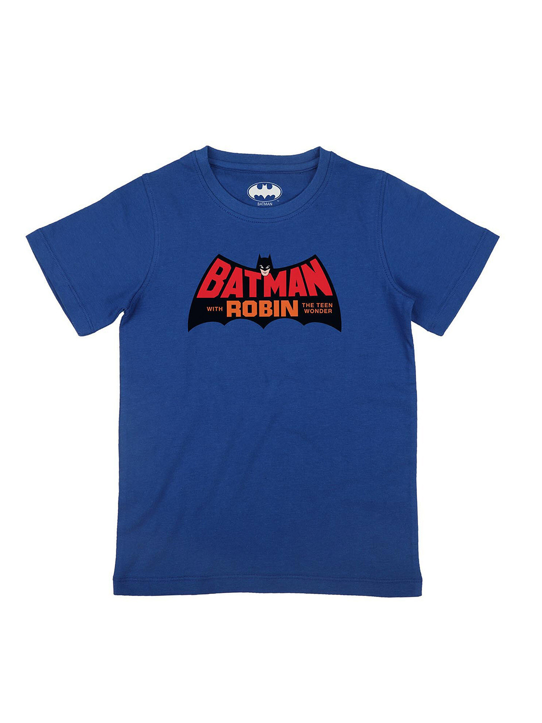 Batman Boys Blue Batman Printed T-shirt