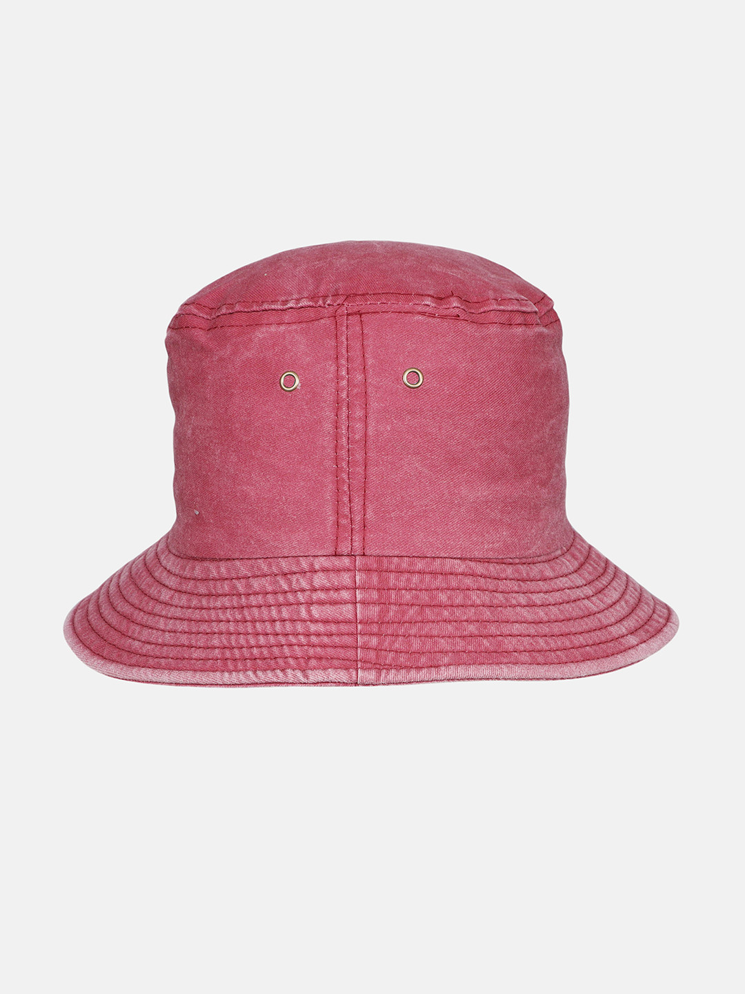 FabSeasons Maroon Solid Pure Cotton Bucket Sun Hat