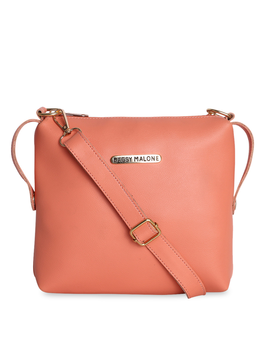 Bagsy Malone Pink PU Structured Sling Bag