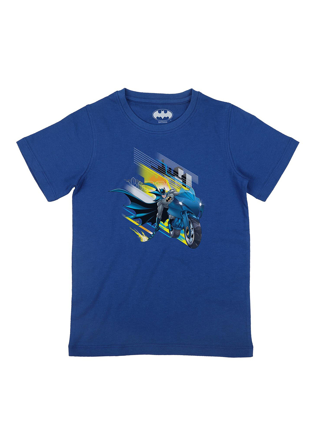 Batman Boys Blue Batman Printed T-shirt