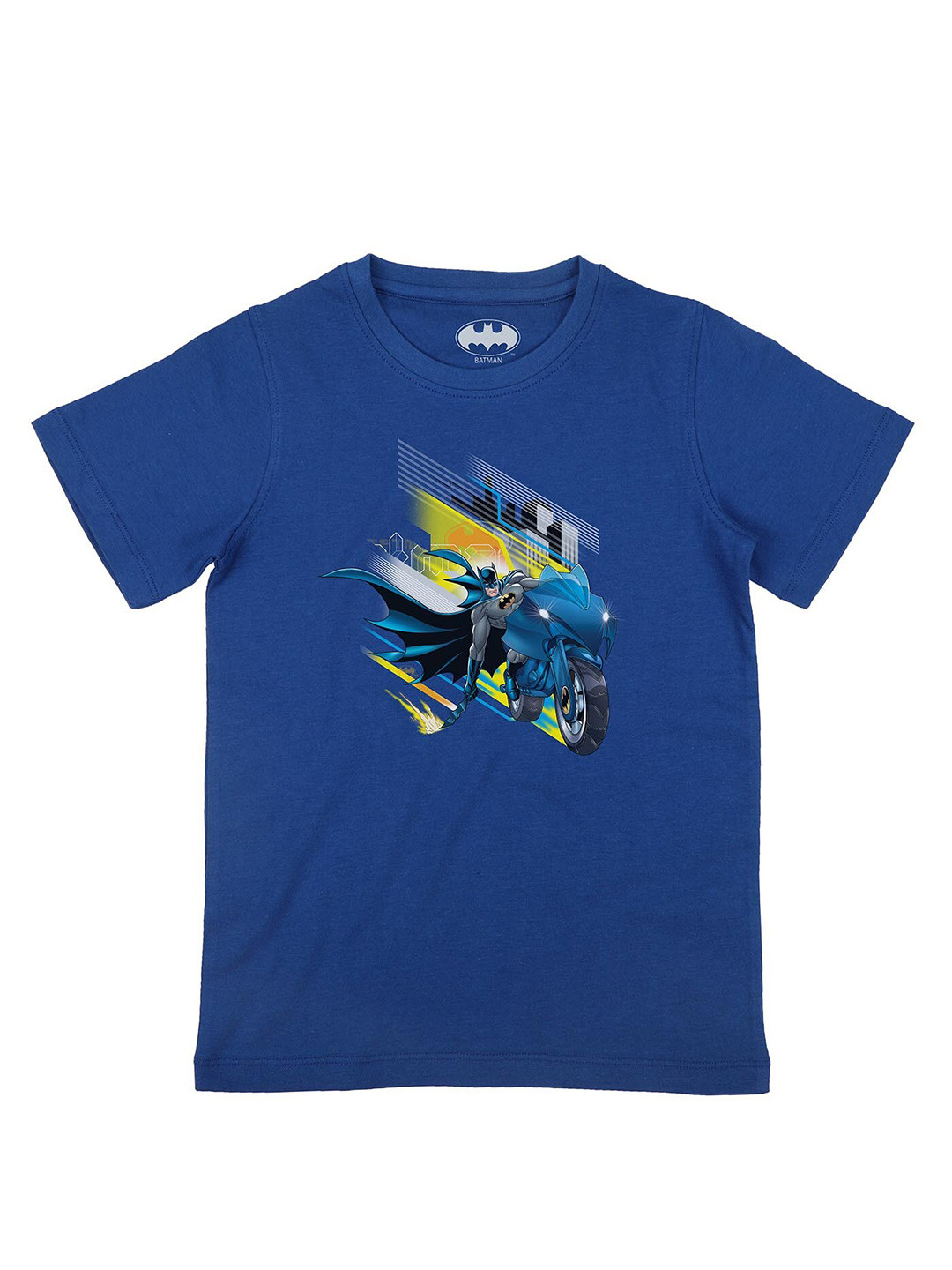 Batman Boys Blue Batman Printed T-shirt