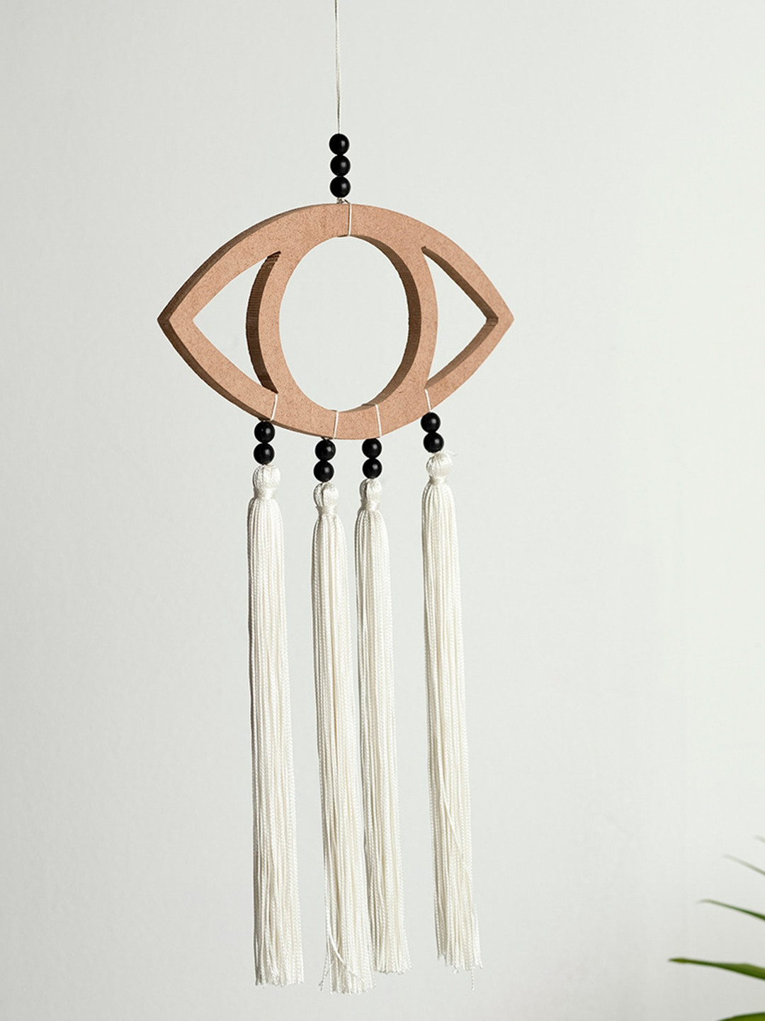 BLANC9 Wood Tasselled Matte Hanging Hall Tapestries & Macrame-5.1In