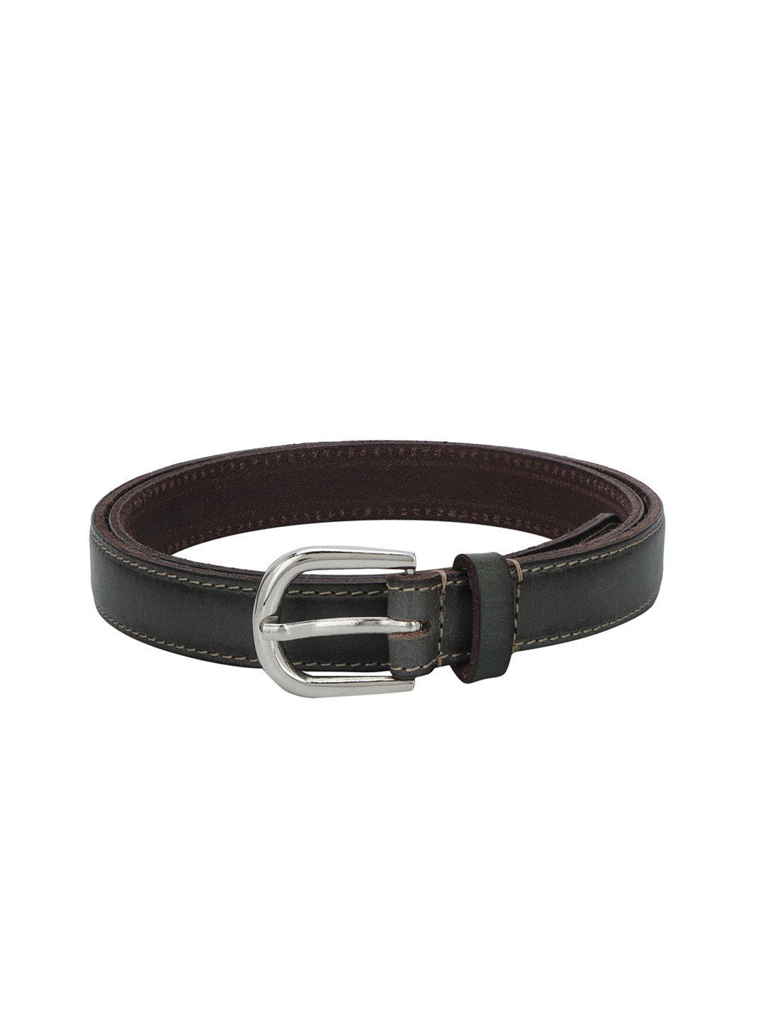 Aditi Wasan Women Olive Green Leather Belt