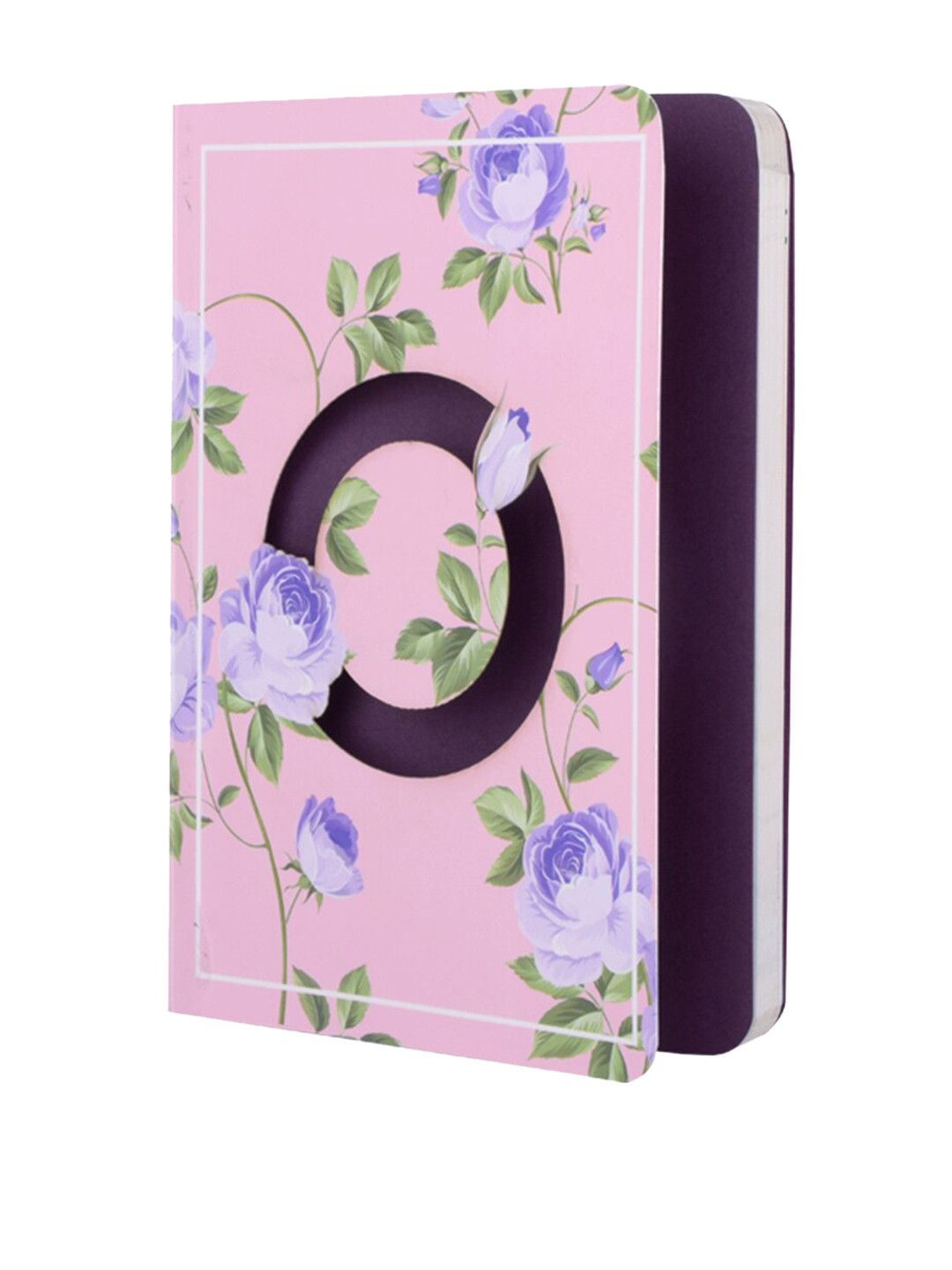 Doodle Pink & Purple Initial O Monogram Printed Soft Bound Diary