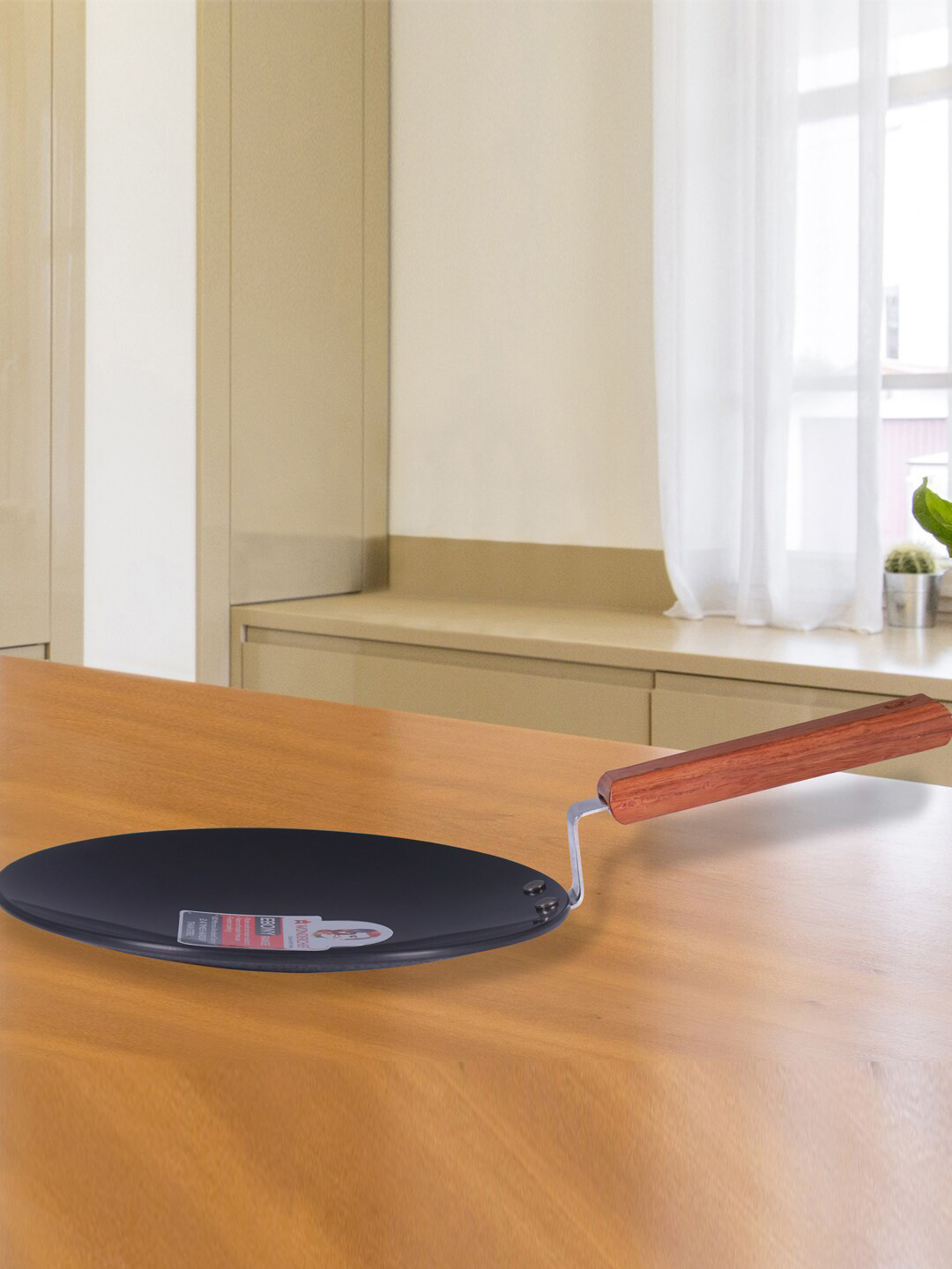 Wonderchef Black & Brown Aluminium Ebony Roti Tawa