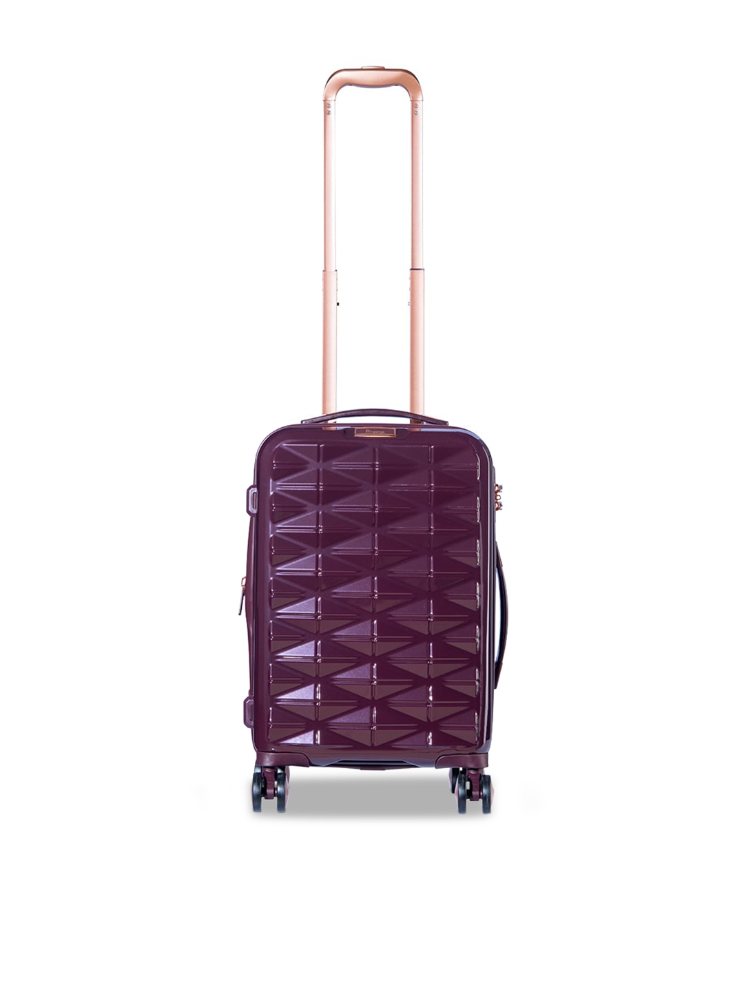 Buy IT luggage Women Purple Textured Hard Sided Expandable Cabin Trolley Suitcase Trolley Bag for Women 14571868 Myntra