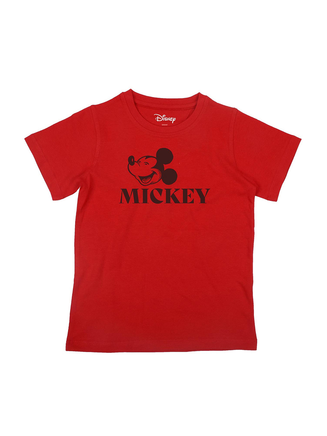Disney by Wear Your Mind Boys Red Mickey Mouse Printed T-shirt