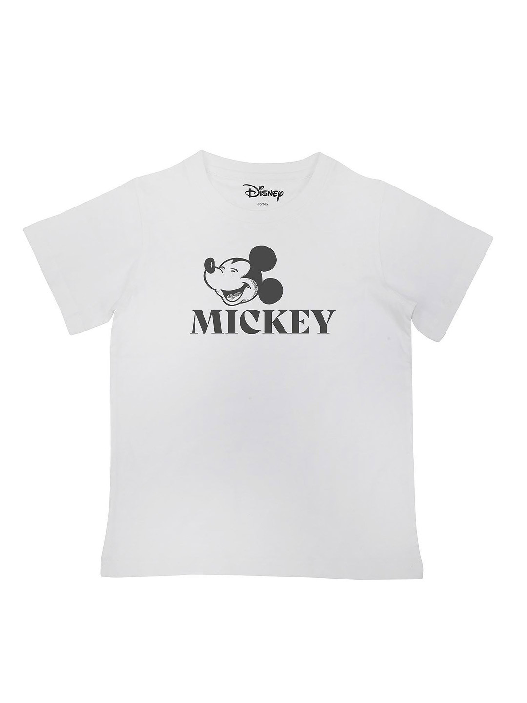 Disney by Wear Your Mind Boys White Sports Character Printed T-shirt