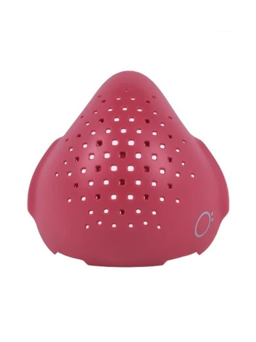 O2 Unisex Red Solid Protective Outdoor Mask