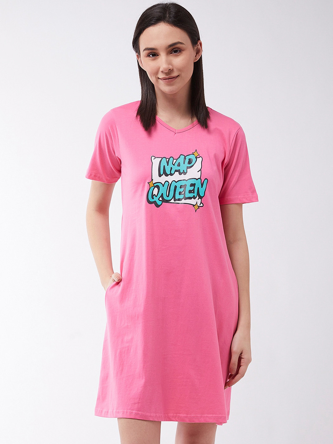 Miss Chase Pink T-shirt Dress