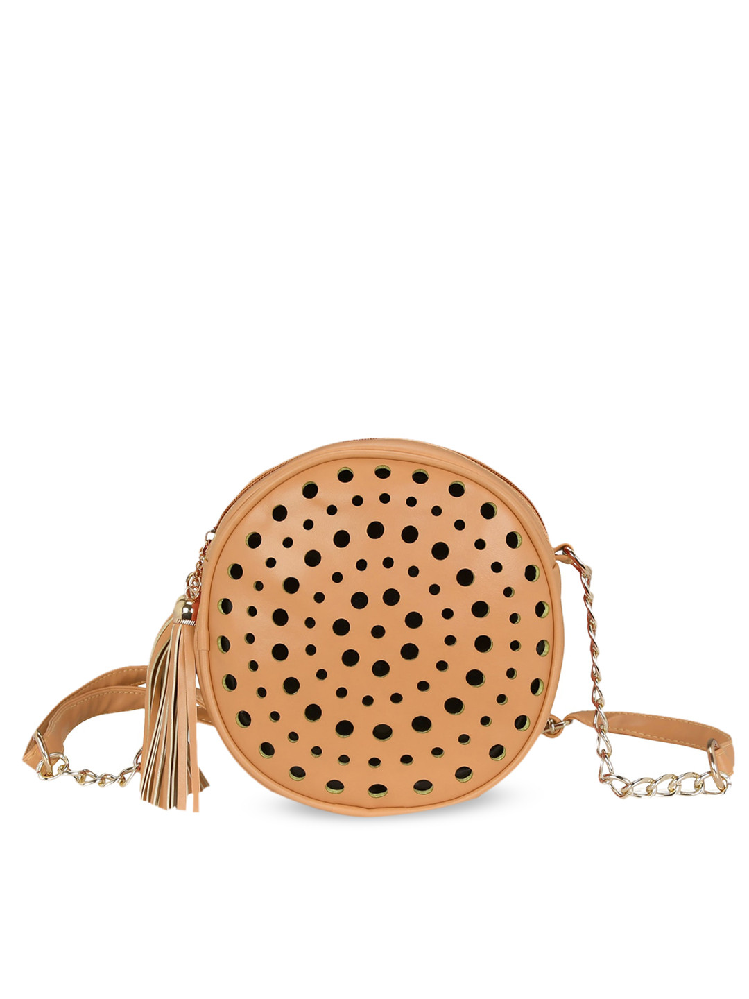KLEIO Cut-Out Detail Round Cross Body Sling Bag