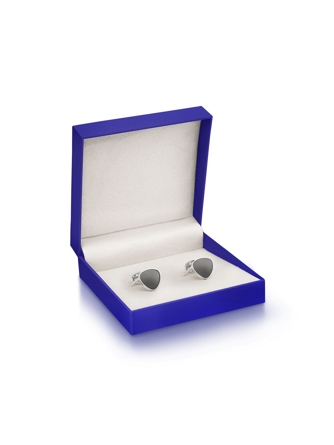 Lapis Bard Steel Avant Garde Preston Shiny Mirror Polished Cufflinks