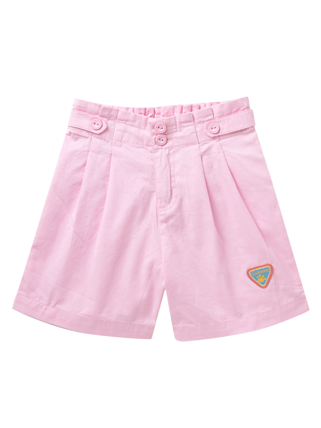 Cub McPaws Girls Pink Mid-Rise Regular Shorts