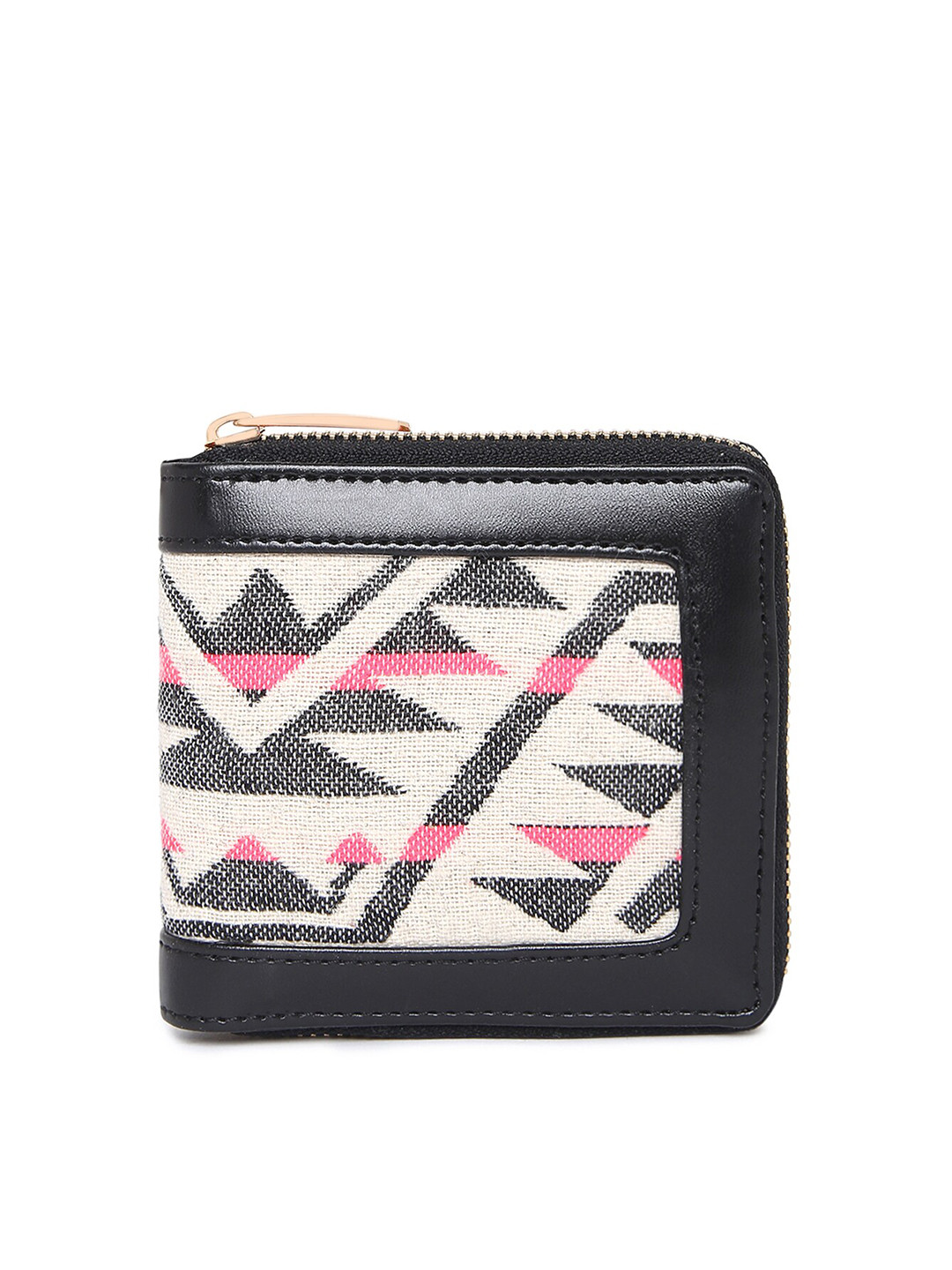 KLEIO Jacquard Weave Zip-Around Wallet