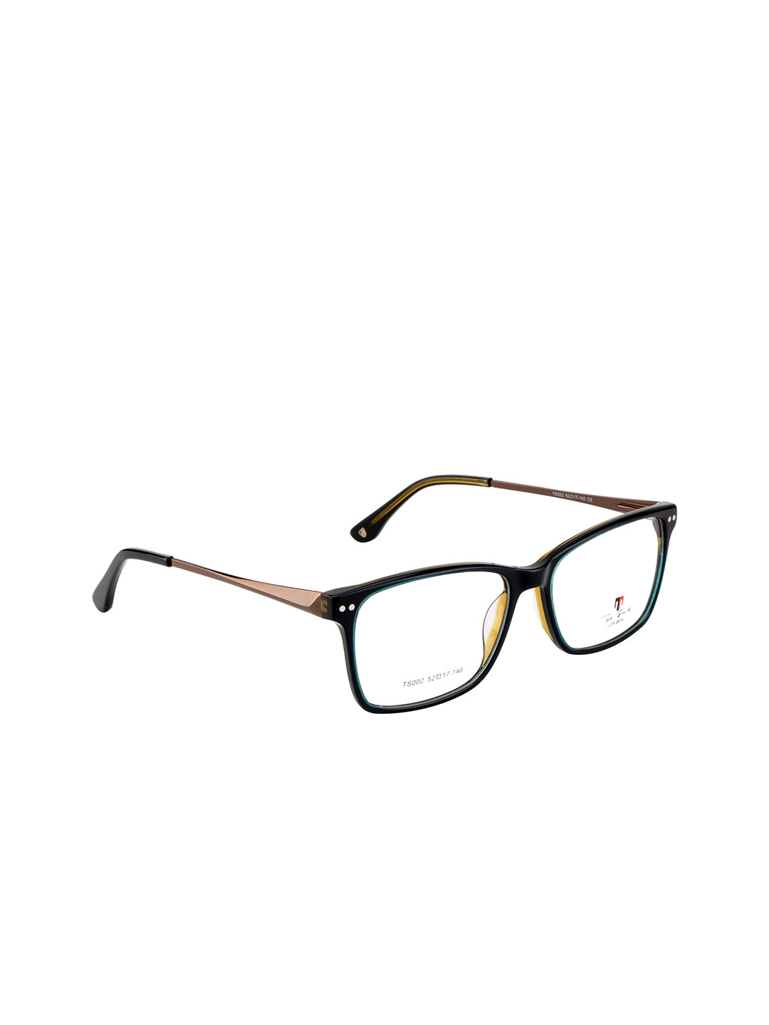 Ted Smith Unisex Brown Full Rim Wayfarer Frames Eyeglasses