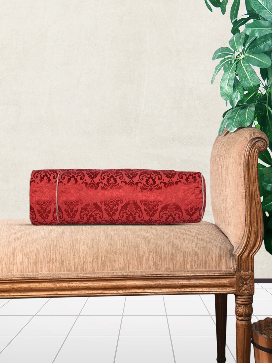 Home Red Rectangle Cushion Covers