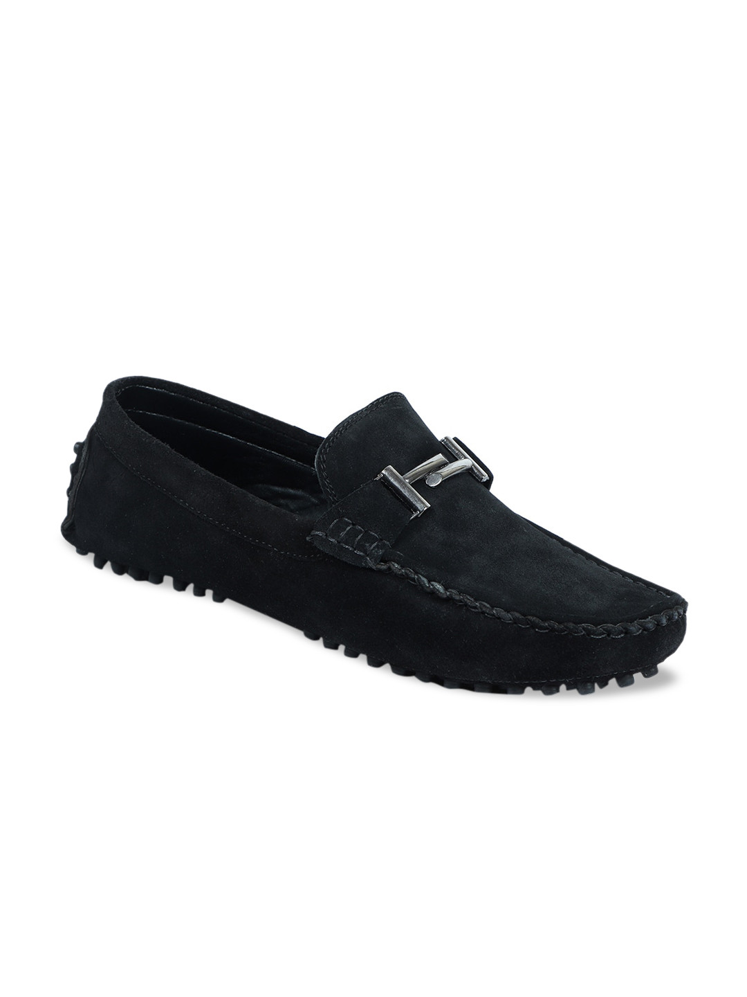 Provogue Men Black Suede Loafers