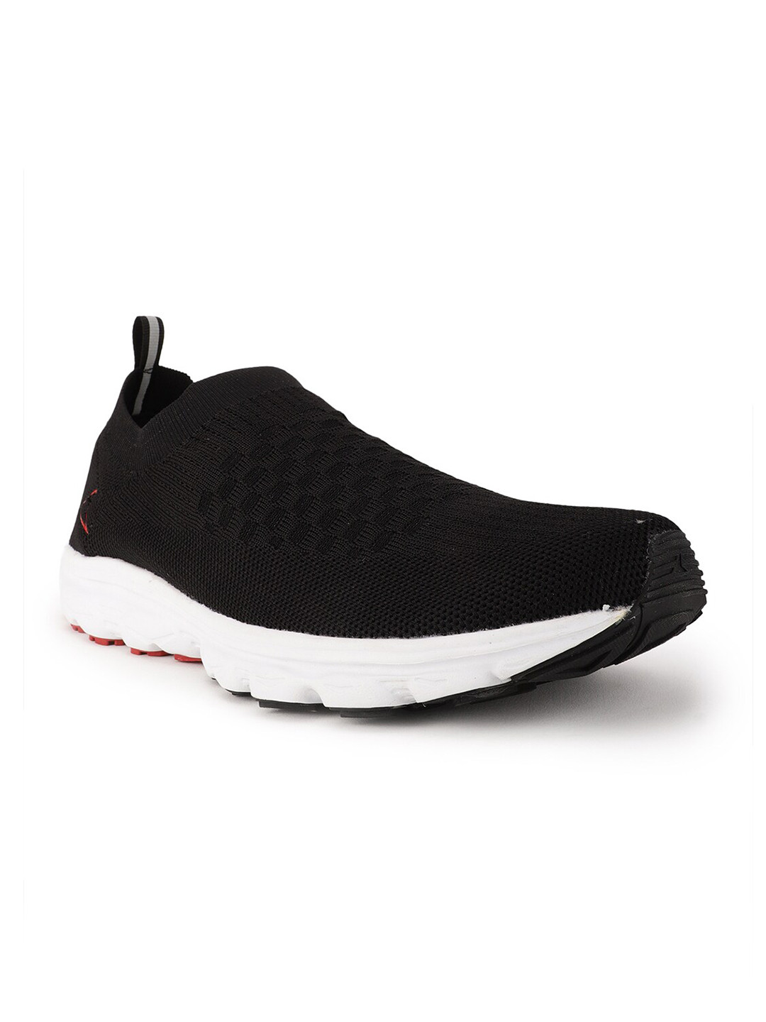 Power Men Black Textile Running Non-Marking Shoes